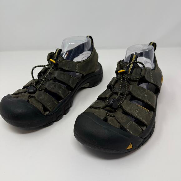 Keen Other - Keen Sandals Men's 9 Olive Green Newport Waterproof Leather Hiking Sandal